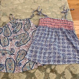 Two spaghetti strap shirts